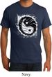 Mens Yoga Shirt Yin Yang Sun Organic Tee T-Shirt