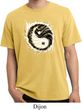Mens Yoga Shirt Yin Yang Sun Pigment Dyed Tee T-Shirt