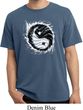 Mens Yoga Shirt Yin Yang Sun Pigment Dyed Tee T-Shirt