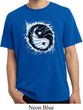Mens Yoga Shirt Yin Yang Sun Pigment Dyed Tee T-Shirt
