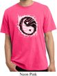 Mens Yoga Shirt Yin Yang Sun Pigment Dyed Tee T-Shirt