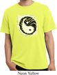Mens Yoga Shirt Yin Yang Sun Pigment Dyed Tee T-Shirt