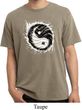 Mens Yoga Shirt Yin Yang Sun Pigment Dyed Tee T-Shirt