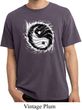 Mens Yoga Shirt Yin Yang Sun Pigment Dyed Tee T-Shirt
