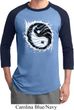 Mens Yoga Shirt Yin Yang Sun Raglan Tee T-Shirt