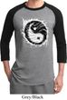 Mens Yoga Shirt Yin Yang Sun Raglan Tee T-Shirt