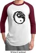 Mens Yoga Shirt Yin Yang Sun Raglan Tee T-Shirt