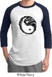 Mens Yoga Shirt Yin Yang Sun Raglan Tee T-Shirt