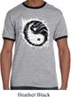 Mens Yoga Shirt Yin Yang Sun Ringer Tee T-Shirt