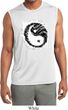 Mens Yoga Shirt Yin Yang Sun Sleeveless Moisture Wicking Tee T-Shirt