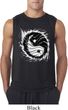 Mens Yoga Shirt Yin Yang Sun Sleeveless Tee T-Shirt