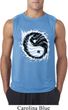 Mens Yoga Shirt Yin Yang Sun Sleeveless Tee T-Shirt
