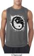 Mens Yoga Shirt Yin Yang Sun Sleeveless Tee T-Shirt