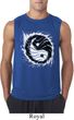 Mens Yoga Shirt Yin Yang Sun Sleeveless Tee T-Shirt