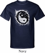 Mens Yoga Shirt Yin Yang Sun Tall Tee T-Shirt