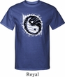 Mens Yoga Shirt Yin Yang Sun Tall Tee T-Shirt