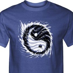 Mens Yoga Shirt Yin Yang Sun Tall Tee T-Shirt