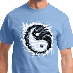 Mens Yoga Shirt Yin Yang Sun Tee T-Shirt