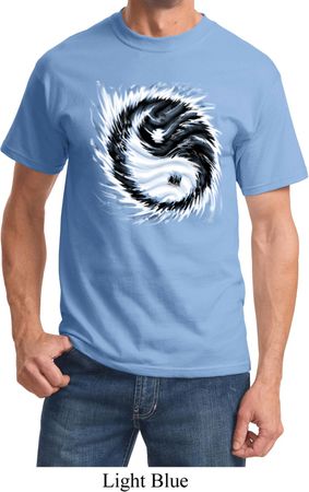 Mens Yoga Shirt Yin Yang Sun Tee T-Shirt