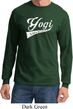 Mens Yoga Shirt Yogi University Long Sleeve Tee T-Shirt