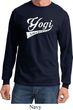 Mens Yoga Shirt Yogi University Long Sleeve Tee T-Shirt
