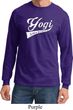 Mens Yoga Shirt Yogi University Long Sleeve Tee T-Shirt