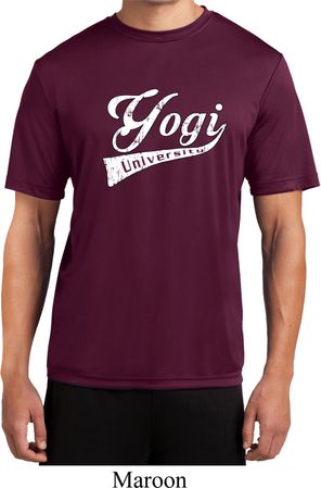 Mens Yoga Shirt Yogi University Moisture Wicking Tee T-Shirt