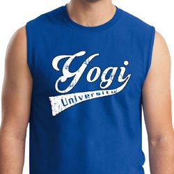 Mens Yoga Shirt Yogi University Muscle Tee T-Shirt