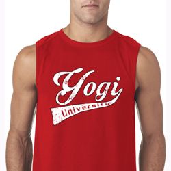 Mens Yoga Shirt Yogi University Sleeveless Tee T-Shirt
