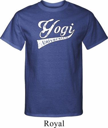 Mens Yoga Shirt Yogi University Tall Tee T-Shirt