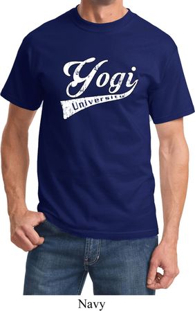 Mens Yoga Shirt Yogi University Tee T-Shirt