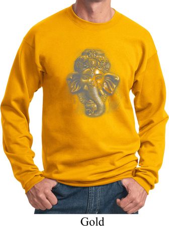 Mens Yoga Sweatshirt 3D Ganesha Lights Sweat Shirt