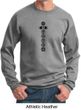 Mens Yoga Sweatshirt 7 Chakras Black Print Sweat Shirt