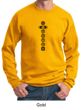 Mens Yoga Sweatshirt 7 Chakras Black Print Sweat Shirt