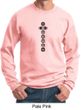 Mens Yoga Sweatshirt 7 Chakras Black Print Sweat Shirt