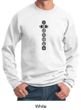 Mens Yoga Sweatshirt 7 Chakras Black Print Sweat Shirt