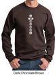 Mens Yoga Sweatshirt 7 Chakras White Print Sweat Shirt