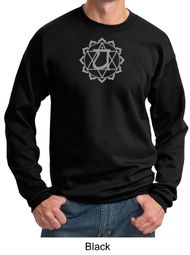 Mens Yoga Sweatshirt Anahata Heart Chakra Sweat Shirt