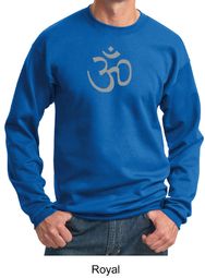 Mens Yoga Sweatshirt - Aum Symbol Meditation Adult Sweat Shirt