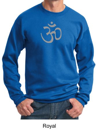 Mens Yoga Sweatshirt - Aum Symbol Meditation Adult Sweat Shirt