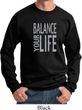 Mens Yoga Sweatshirt Balance Your Life Sweat Shirt