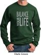Mens Yoga Sweatshirt Balance Your Life Sweat Shirt