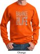 Mens Yoga Sweatshirt Balance Your Life Sweat Shirt