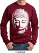 Mens Yoga Sweatshirt Big Buddha Head Sweat Shirt