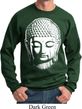 Mens Yoga Sweatshirt Big Buddha Head Sweat Shirt