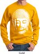 Mens Yoga Sweatshirt Big Buddha Head Sweat Shirt