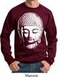 Mens Yoga Sweatshirt Big Buddha Head Sweat Shirt