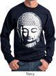 Mens Yoga Sweatshirt Big Buddha Head Sweat Shirt