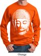 Mens Yoga Sweatshirt Big Buddha Head Sweat Shirt
