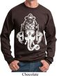 Mens Yoga Sweatshirt BIG Ganesha Head Sweat Shirt